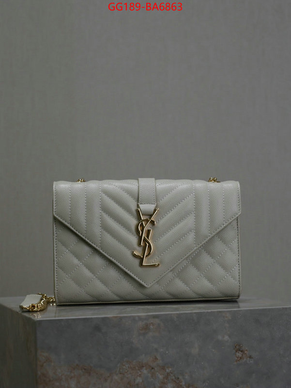 YSL Bags(TOP)-Envelope Series how to find replica shop ID: BA6863 $: 189USD,