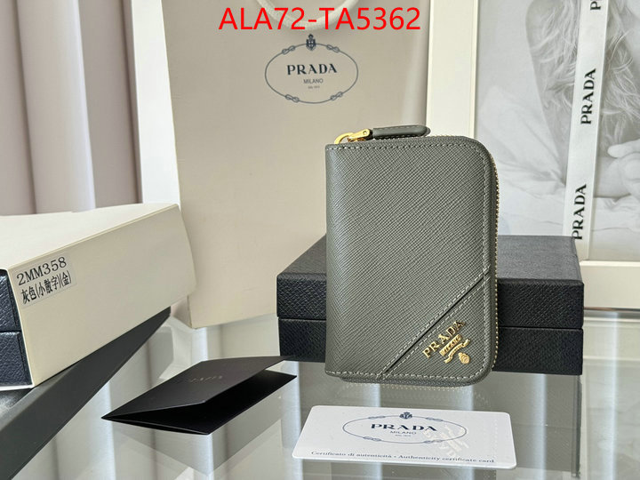 Prada Bags(TOP)-Wallet 2024 luxury replicas ID: TA5362 $: 72USD,