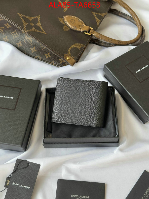 YSL Bags(TOP)-Wallet- top fake designer ID: TA6653 $: 85USD,