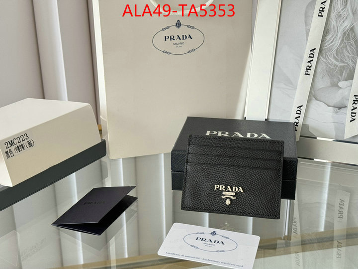 Prada Bags(TOP)-Wallet 7 star quality designer replica ID: TA5353 $: 49USD,