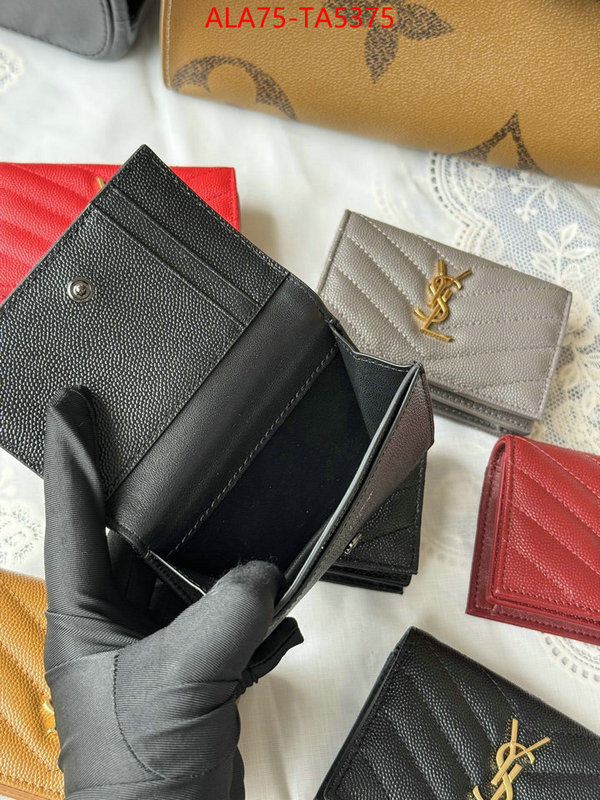 YSL Bags(TOP)-Wallet- replicas buy special ID: TA5375 $: 75USD,