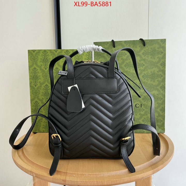 Gucci Bags(4A)-Backpack- aaaaa+ class replica ID: BA5881 $: 99USD,