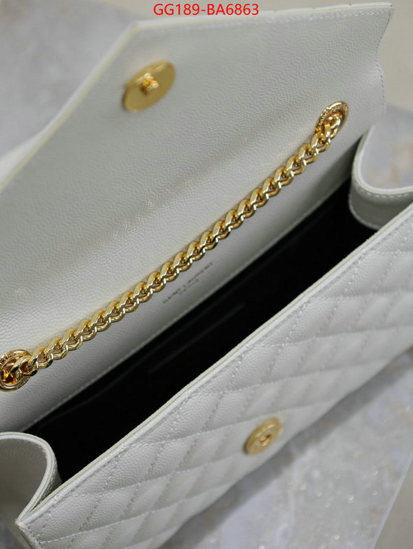 YSL Bags(TOP)-Envelope Series how to find replica shop ID: BA6863 $: 189USD,