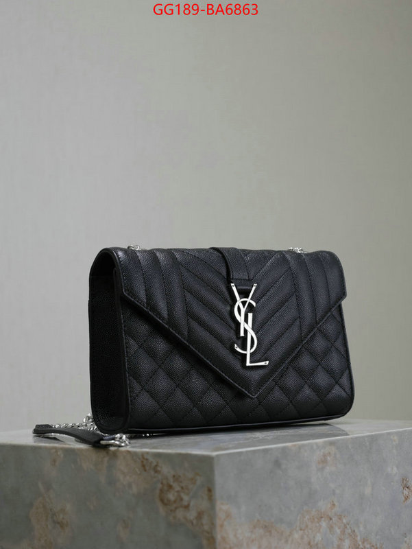 YSL Bags(TOP)-Envelope Series how to find replica shop ID: BA6863 $: 189USD,