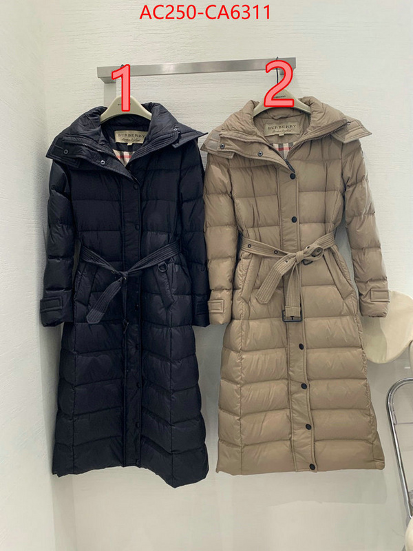 Down jacket Women-Burberry outlet 1:1 replica ID: CA6311 $: 250USD