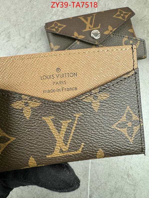 LV Bags(4A)-Wallet mirror copy luxury ID: TA7518 $: 39USD,