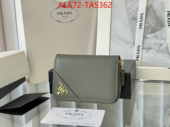 Prada Bags(TOP)-Wallet 2024 luxury replicas ID: TA5362 $: 72USD,