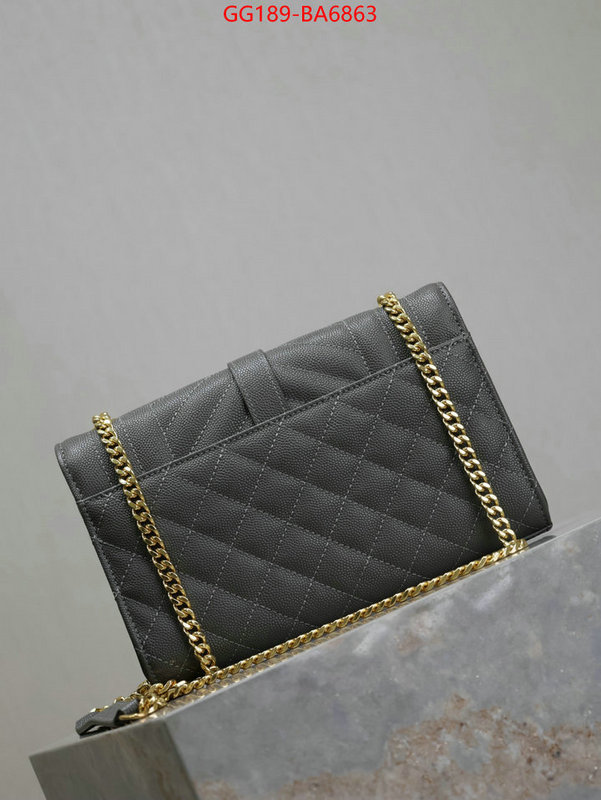 YSL Bags(TOP)-Envelope Series how to find replica shop ID: BA6863 $: 189USD,