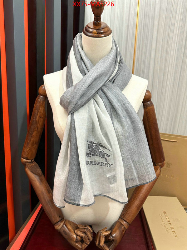 Scarf-Burberry wholesale designer shop ID: MA5226 $: 75USD