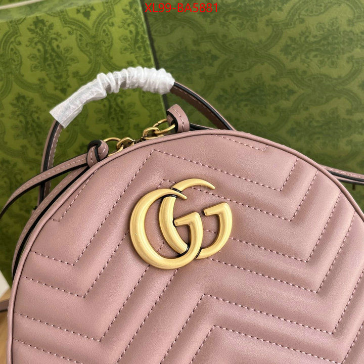 Gucci Bags(4A)-Backpack- aaaaa+ class replica ID: BA5881 $: 99USD,