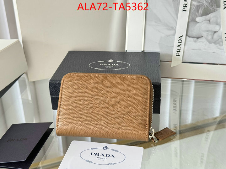 Prada Bags(TOP)-Wallet 2024 luxury replicas ID: TA5362 $: 72USD,