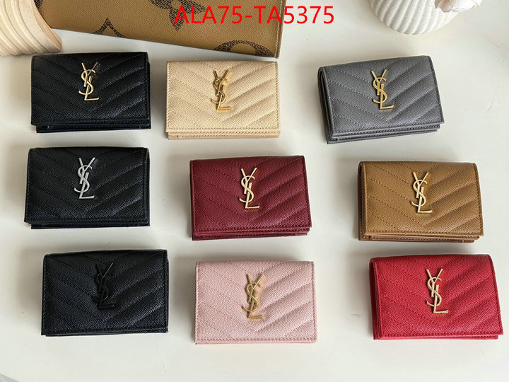 YSL Bags(TOP)-Wallet- replicas buy special ID: TA5375 $: 75USD,