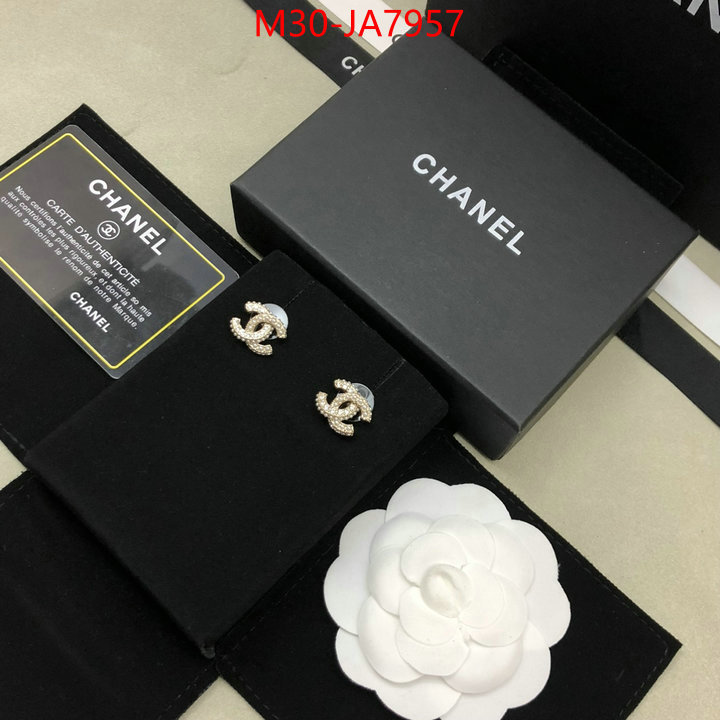 Jewelry-Chanel best quality fake ID: JA7957 $: 30USD