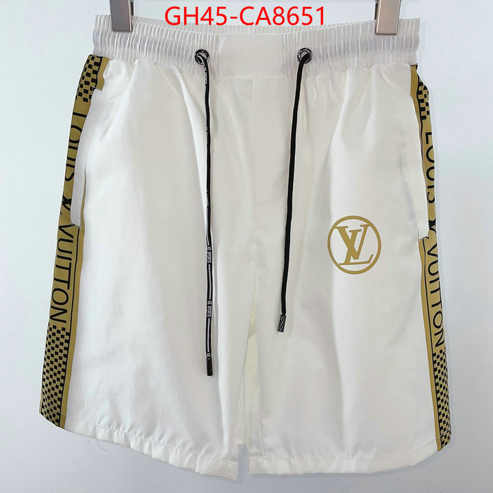 Beach Shorts-LV cheap high quality replica ID: CA8651 $: 45USD