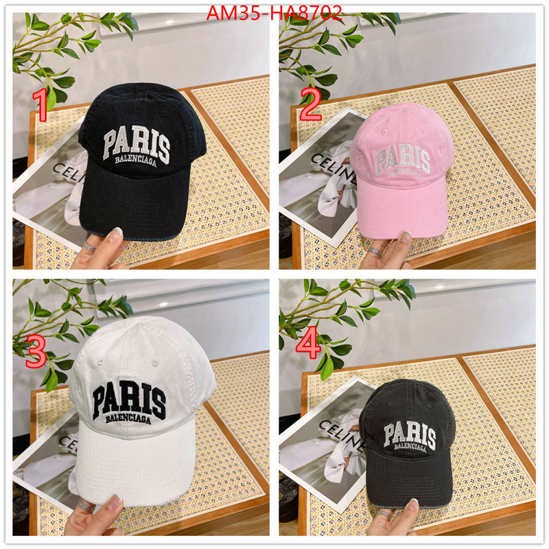 Cap(Hat)-Balenciaga knockoff highest quality ID: HA8702 $: 35USD