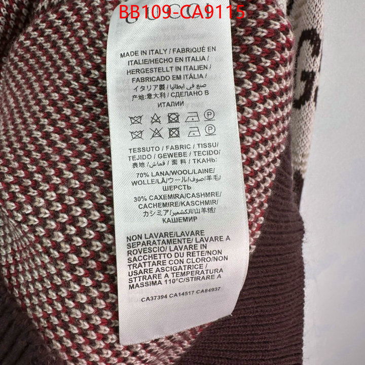 Clothing-Gucci best fake ID: CA9115 $: 109USD