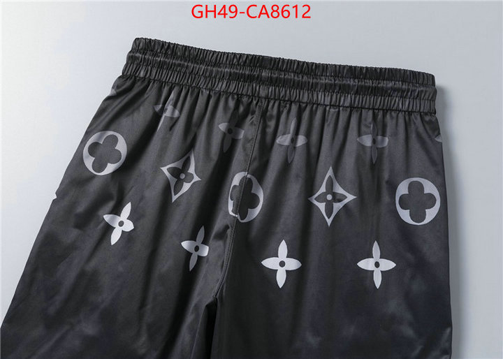 Beach Shorts-LV luxury fake ID: CA8612 $: 49USD