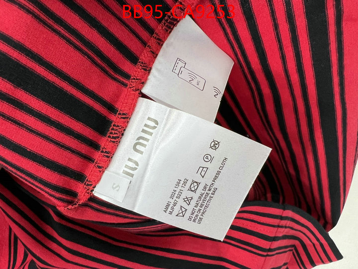 Clothing-MIU MIU the best quality replica ID: CA9253 $: 95USD