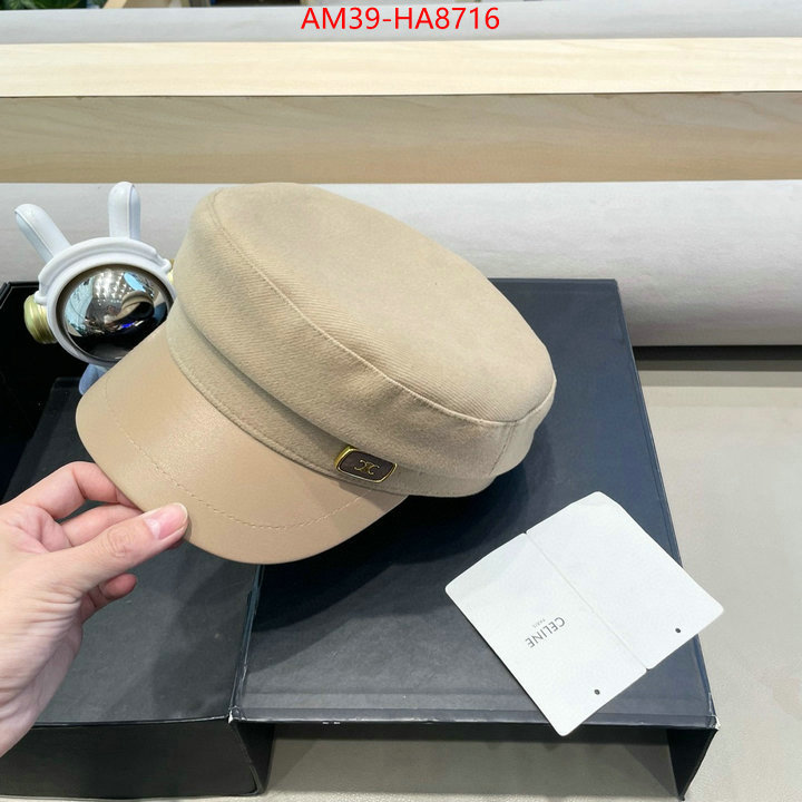 Cap(Hat)-Celine replica 1:1 high quality ID: HA8716 $: 39USD