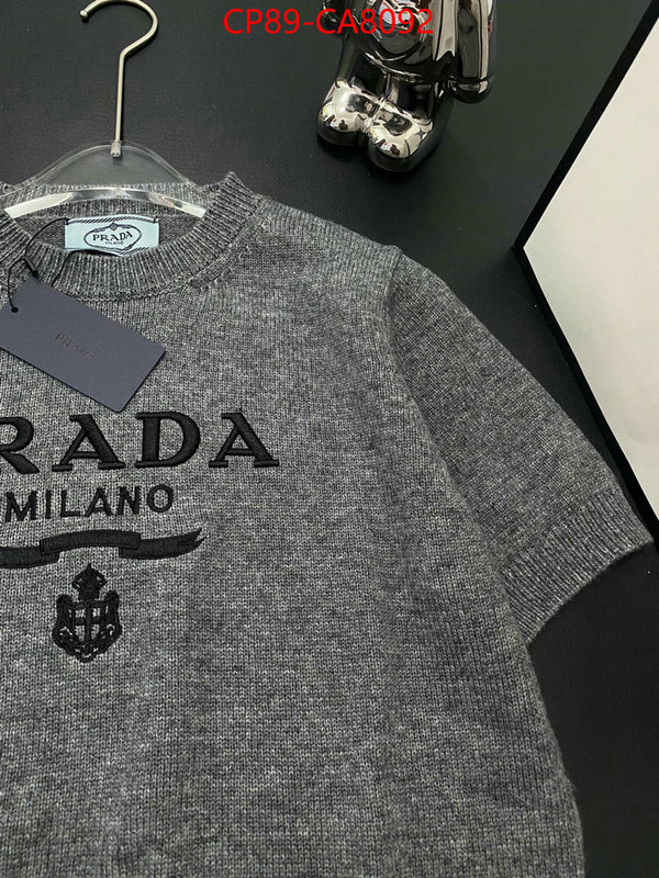 Clothing-Prada cheap online best designer ID: CA8092 $: 89USD