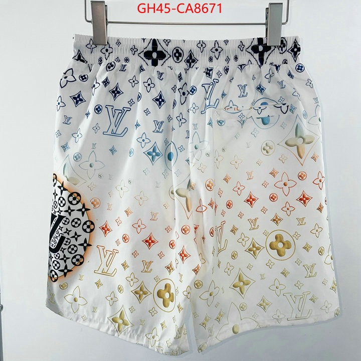 Beach Shorts-LV what is top quality replica ID: CA8671 $: 45USD