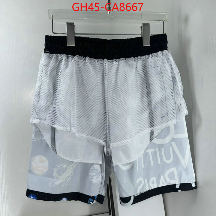 Beach Shorts-LV high quality happy copy ID: CA8667 $: 45USD