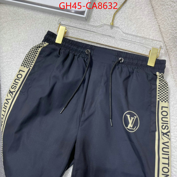 Beach Shorts-LV highest quality replica ID: CA8632 $: 45USD