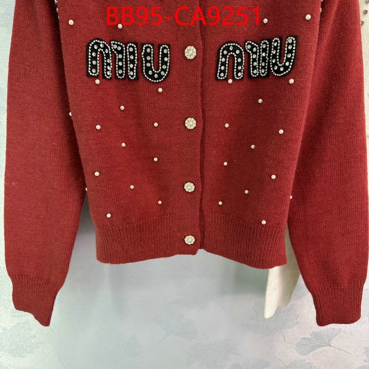 Clothing-MIU MIU how to buy replica shop ID: CA9251 $: 95USD