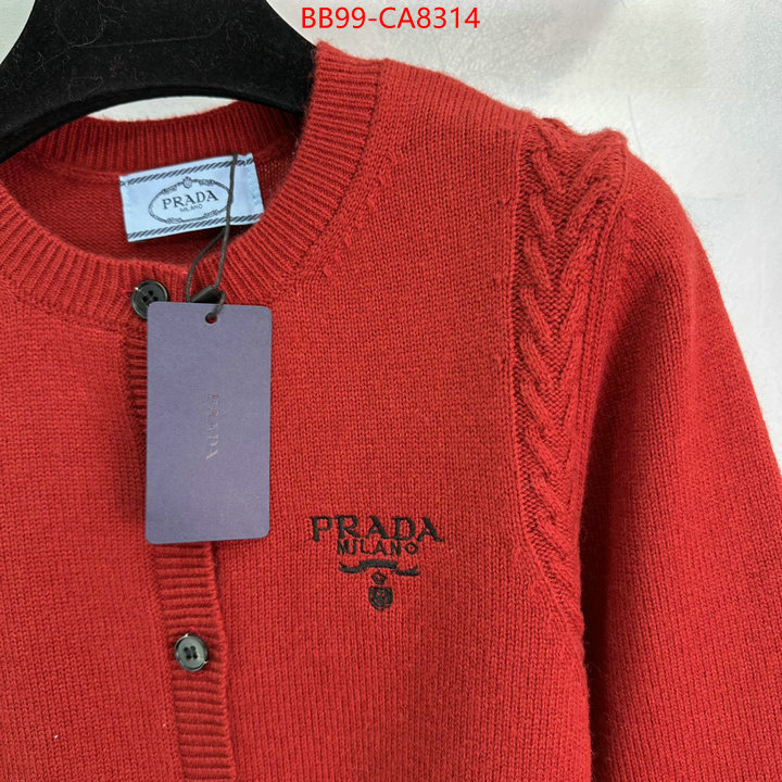 Clothing-Prada 2024 perfect replica designer ID: CA8314 $: 99USD