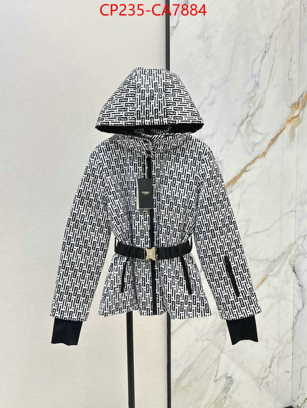 Clothing-Fendi wholesale replica shop ID: CA7884 $: 235USD