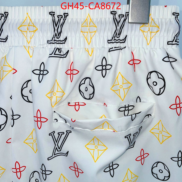 Beach Shorts-LV is it ok to buy replica ID: CA8672 $: 45USD