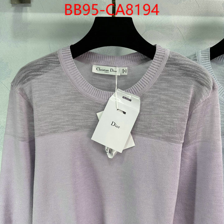 Clothing-Dior best luxury replica ID: CA8194 $: 95USD