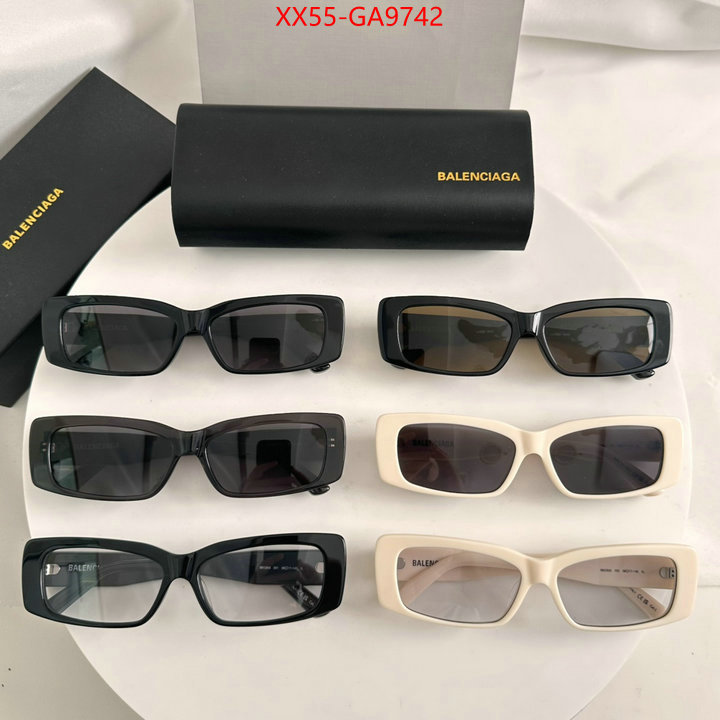 Glasses-Balenciaga luxury fake ID: GA9742 $: 55USD