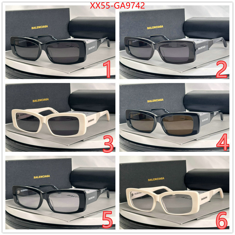 Glasses-Balenciaga luxury fake ID: GA9742 $: 55USD