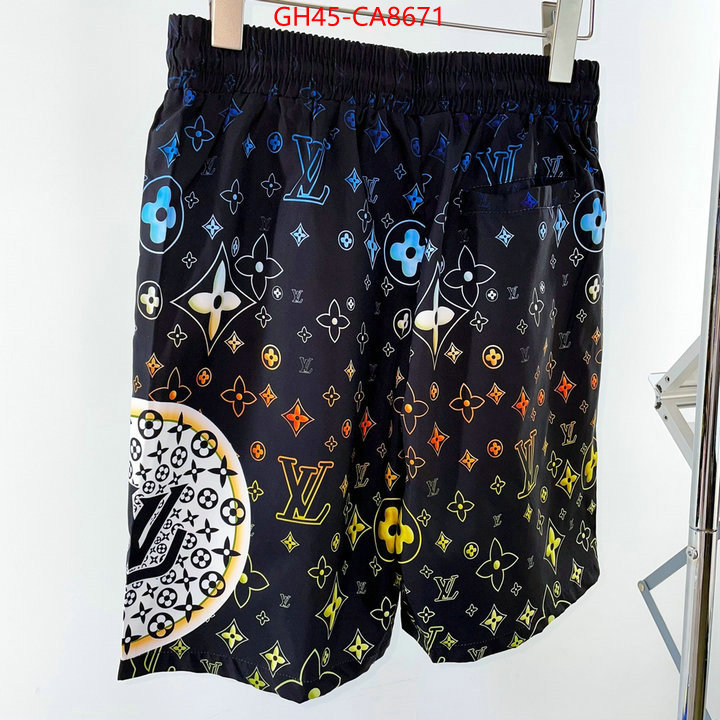 Beach Shorts-LV what is top quality replica ID: CA8671 $: 45USD