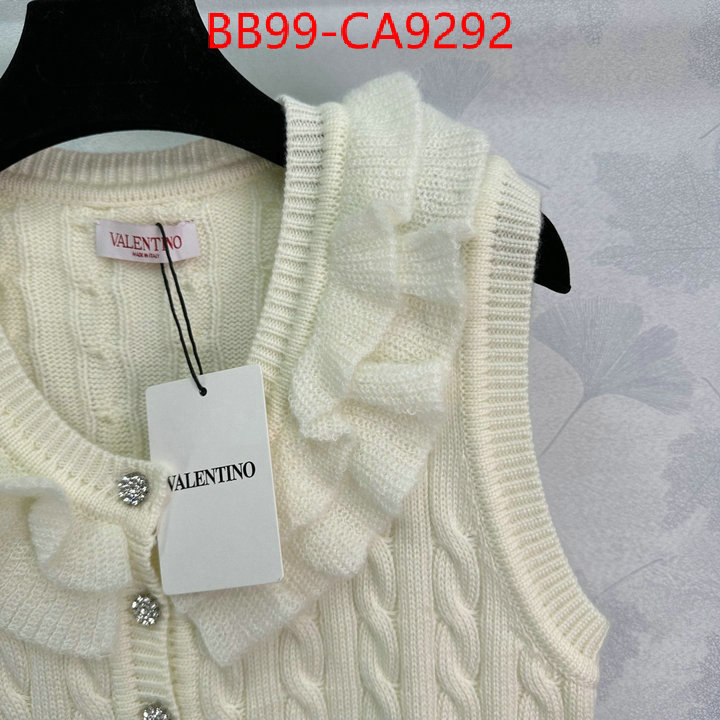 Clothing-Valentino wholesale designer shop ID: CA9292 $: 99USD