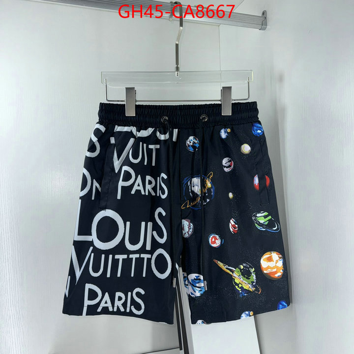 Beach Shorts-LV high quality happy copy ID: CA8667 $: 45USD