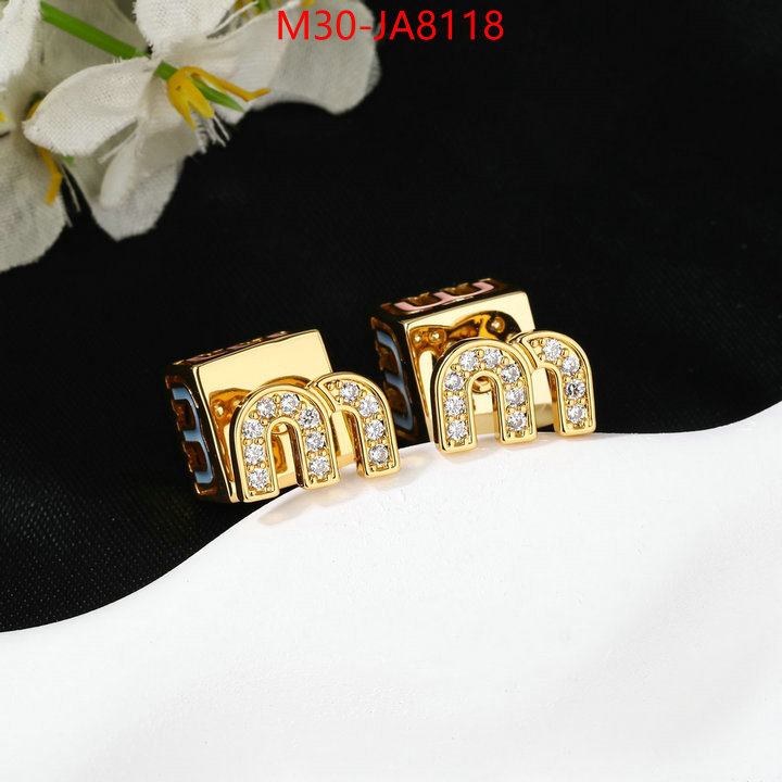 Jewelry-Miu Miu customize best quality replica ID: JA8118 $: 30USD