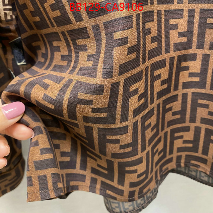 Clothing-Fendi found replica ID: CA9106 $: 129USD