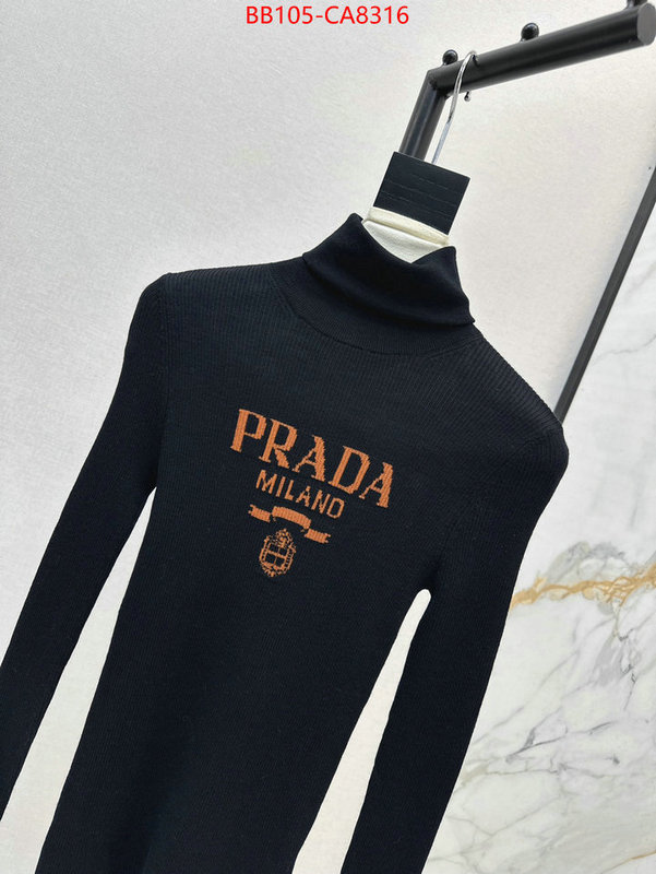 Clothing-Prada aaaaa+ replica designer ID: CA8316 $: 105USD