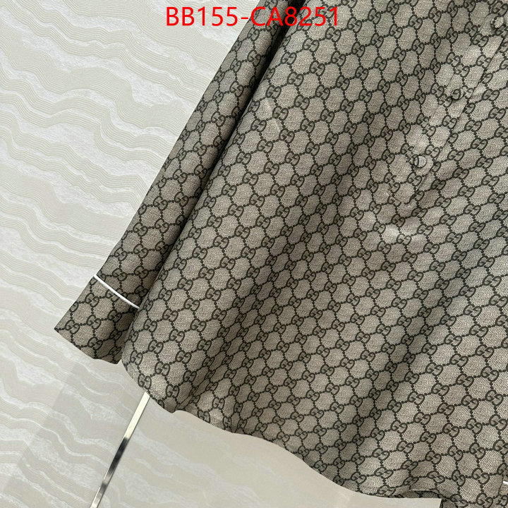 Clothing-Gucci top quality designer replica ID: CA8251 $: 155USD