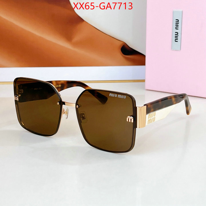 Glasses-Miu Miu designer fake ID: GA7713 $: 65USD