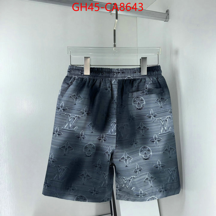 Beach Shorts-LV designer wholesale replica ID: CA8643 $: 45USD