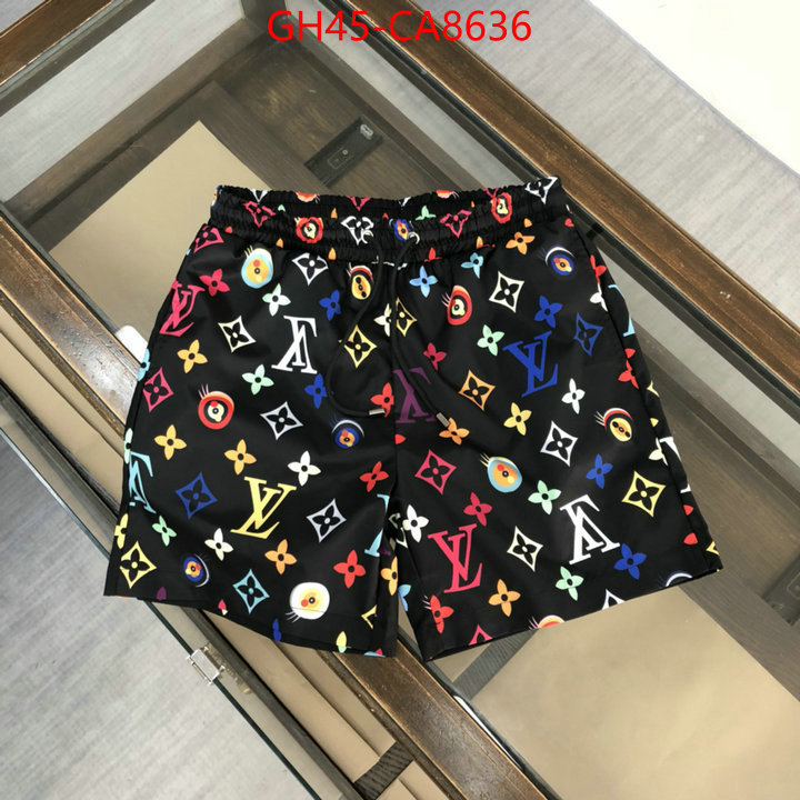 Beach Shorts-LV where quality designer replica ID: CA8636 $: 45USD