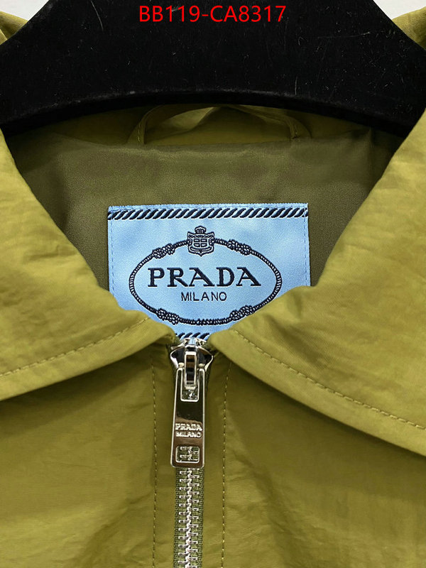 Clothing-Prada top quality ID: CA8317 $: 119USD