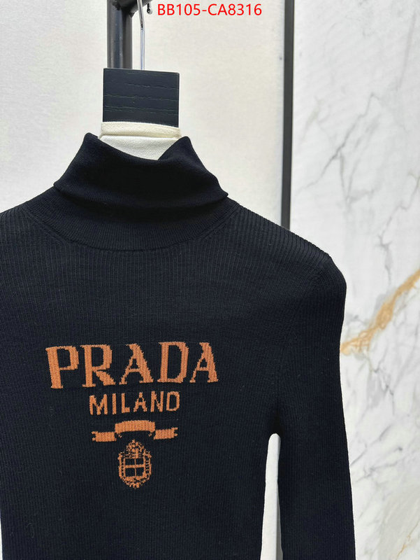 Clothing-Prada aaaaa+ replica designer ID: CA8316 $: 105USD