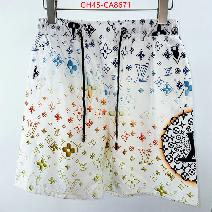 Beach Shorts-LV what is top quality replica ID: CA8671 $: 45USD