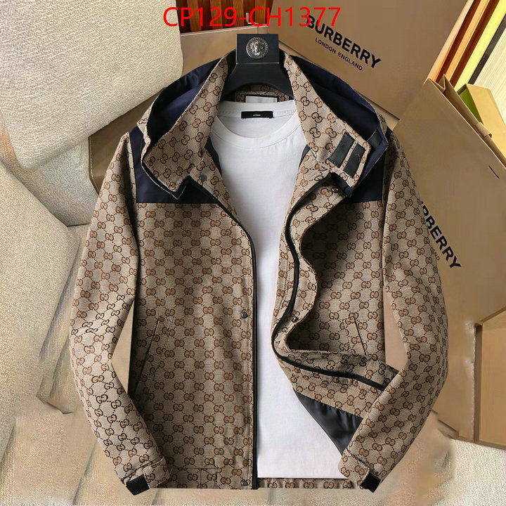 Clothing-Gucci high-end designer ID: CH1377 $:129USD