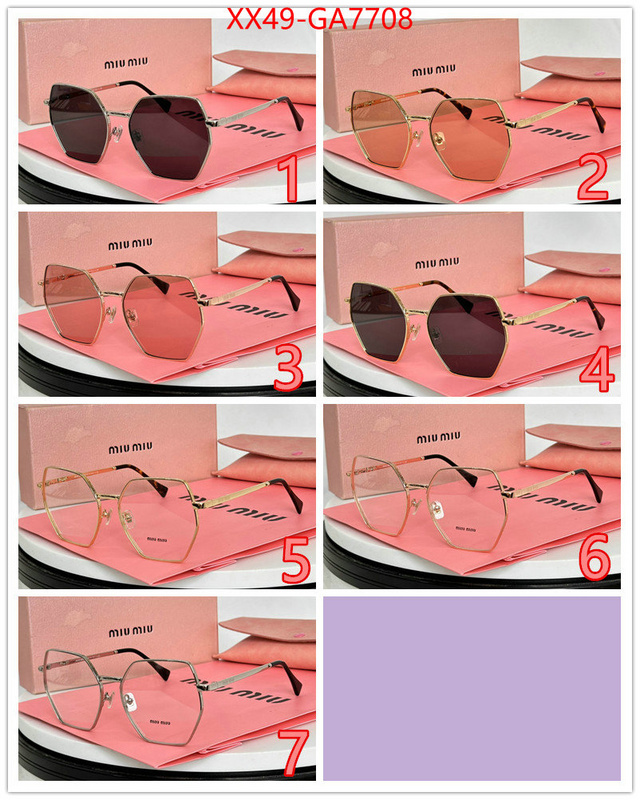 Glasses-Miu Miu high quality aaaaa replica ID: GA7708 $: 49USD