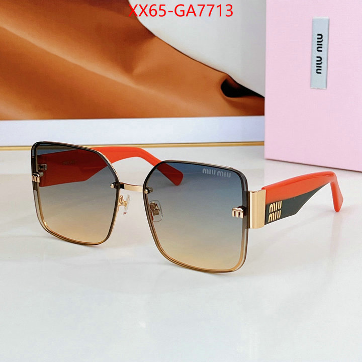 Glasses-Miu Miu designer fake ID: GA7713 $: 65USD